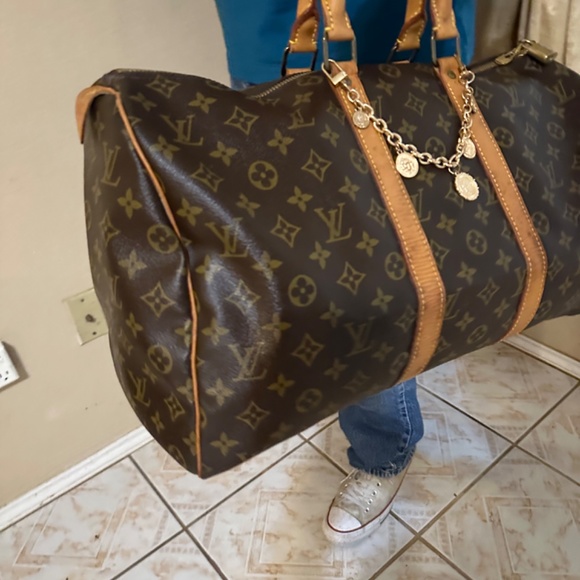 Authentic Unisex Louis Vuitton KEEPALL 45 in great condition - Picture 8 of 17